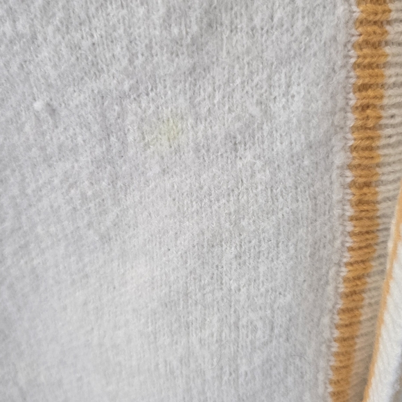 Dressed In Lala Cream Cardigan with Smiley Face Elbow Accents - Picture 6 of 6